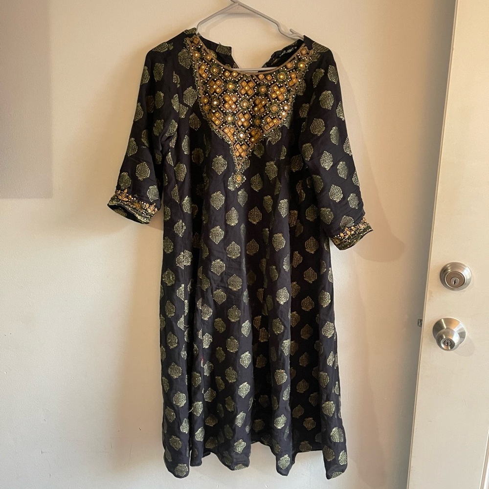 Pakistani limelight jacquard shirt dress